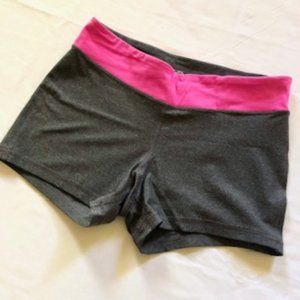CHAMPION Gray and Pink Yoga Shorts